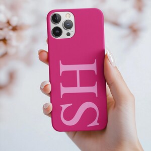 Custom Initial Phone Case: Personalized Monogram, Dual Layer Protection