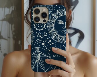 Zodiac Phone Case, Celestial Astrology Design for iPhone, Samsung, Google Pixel