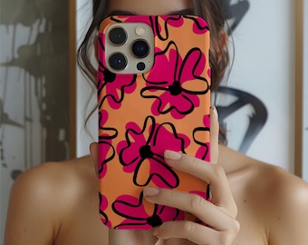 Floral Phone Case: Dual-Layer Protection, Matte or Glossy Finish (iPhone, Google, Samsung)