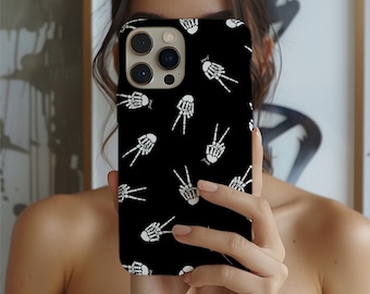 Goth Skeleton Phone Case | iPhone, Google, Samsung Protection (Matte/Glossy)