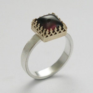 Sterling Silver Ring, rose gold ring, moonstone ring, engagement ring, wedding ring, filigree ring, Victorian ring White kingdom. R1095H image 2