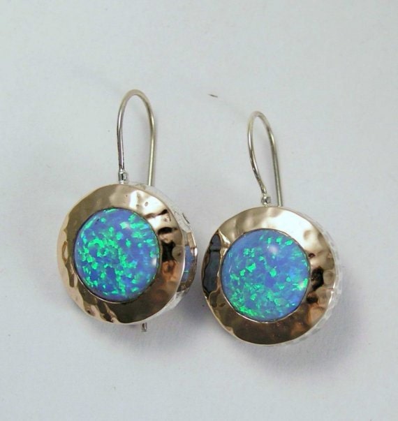 Opal earrings Sterling silver earrings rose gold earrings | Etsy