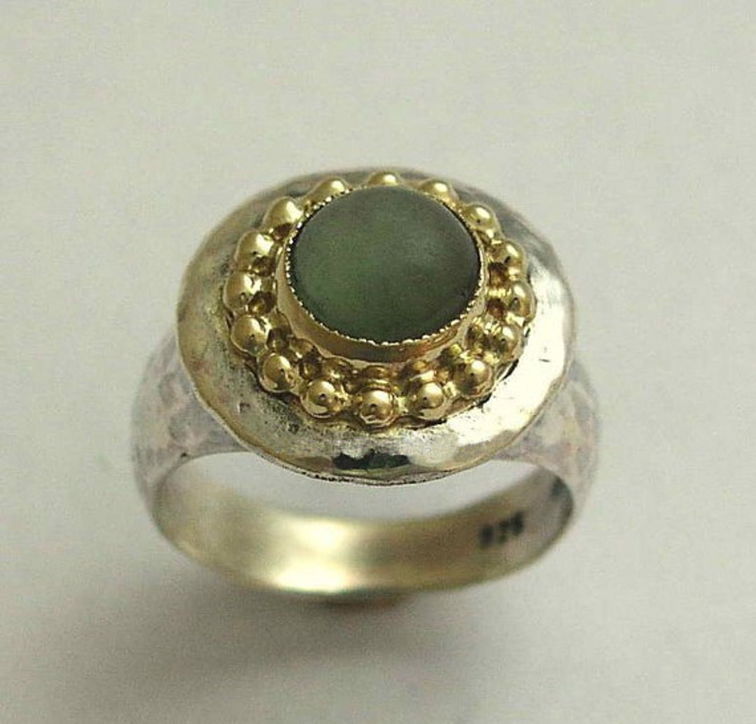 Jade Ring Gold Crown Ring Cocktail Ring Gemstone Ring Gold - Etsy