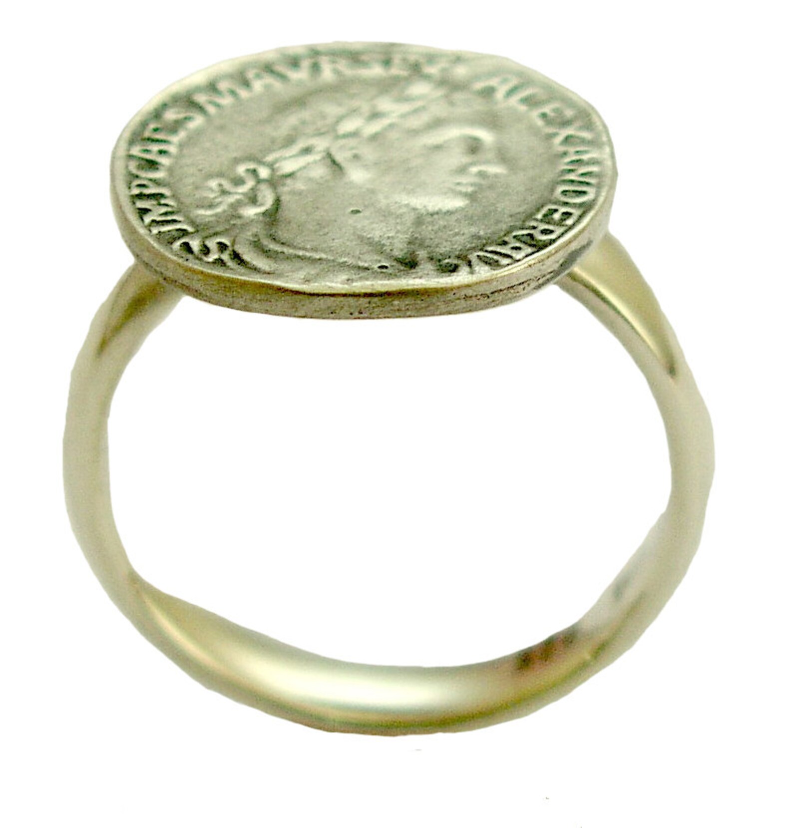 Solid Gold Coin Ring - My Icon RG1493 - Etsy