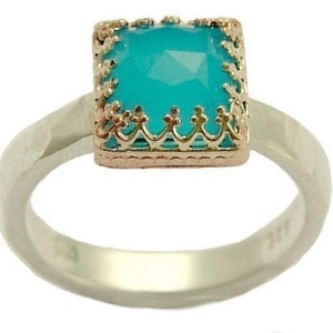 Sterling Silver Ring, rose gold ring, moonstone ring, engagement ring, wedding ring, filigree ring, Victorian ring White kingdom. R1095H image 4