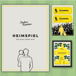Stadium voucher to print | Football gift for children | Digital PDF template | Stadium visit gift idea for fans, football fans