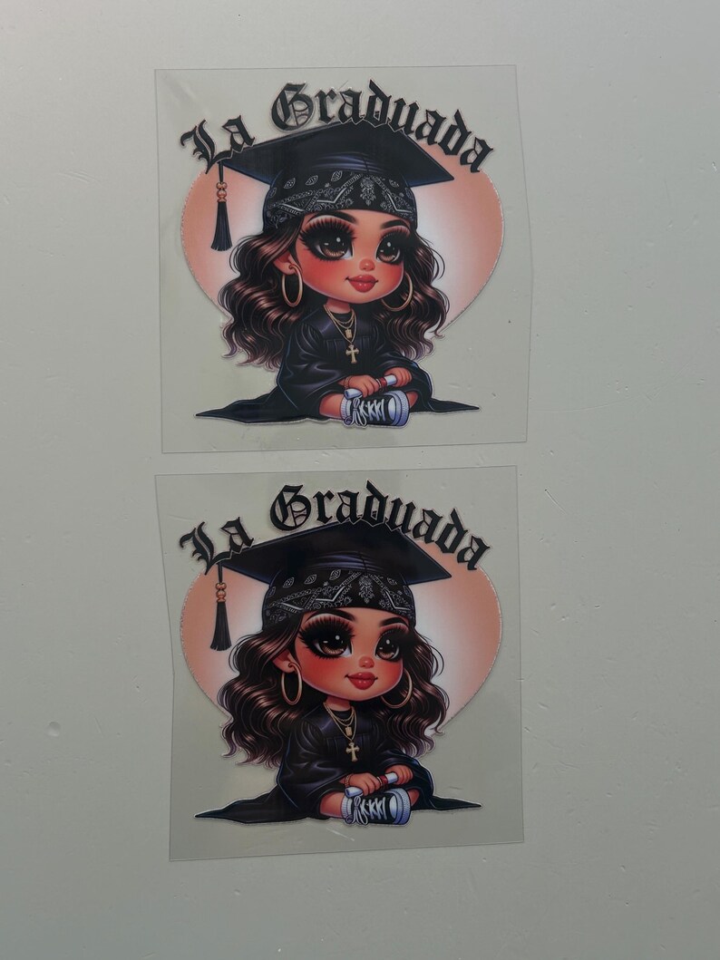 UV Dtf Decal Chicana La Graduada - Etsy
