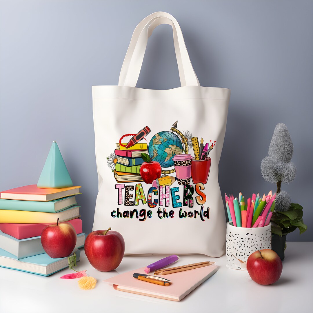Teacher Back to School Tote Bag, Teacher Appreciation Gift, Reuseable ...