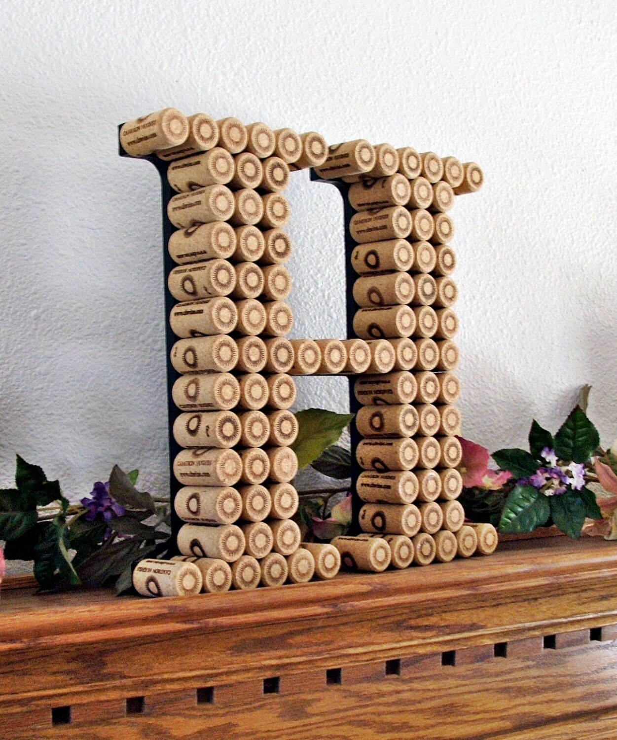 Cork Monogram Letter / Handmade / Perfect for a Vineyard | Etsy
