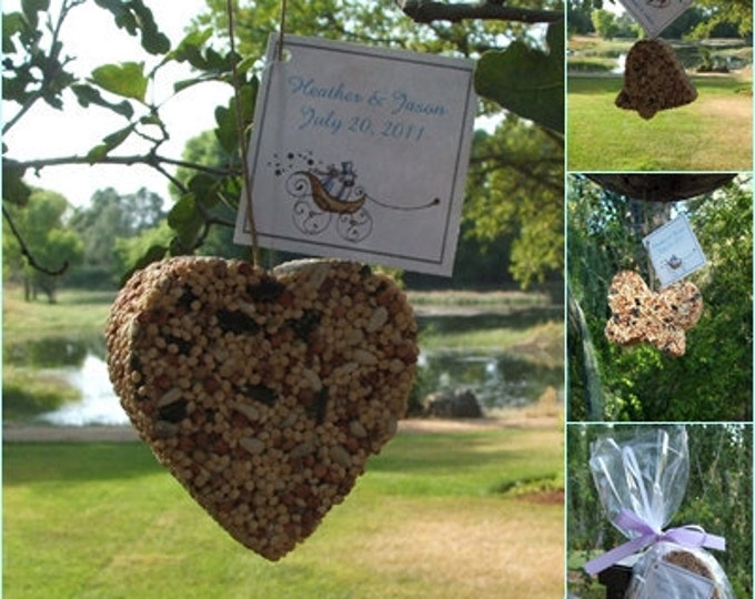 50heart Shaped Bird Seed Favors Wedding, Bridal Shower,baby Shower