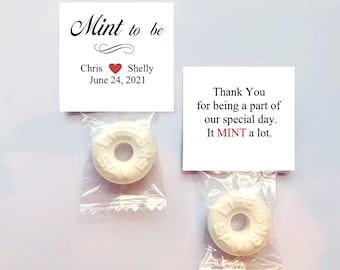 Mint To Be Wedding Favors / Engagement / Wedding / Bridal Shower / Anniversary / Personalized/ Mint Lifesaver