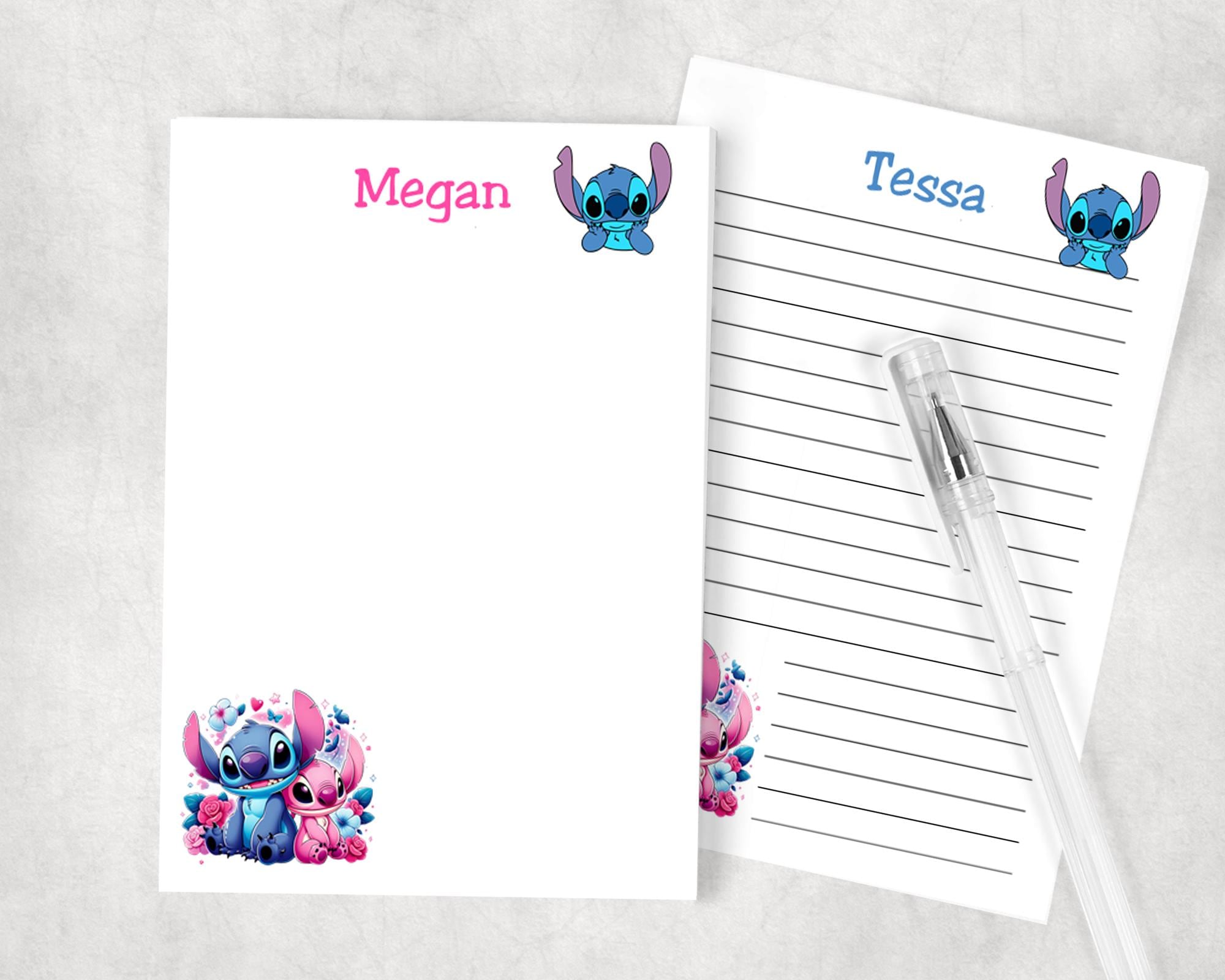 Stitch Notelets Personalized Custom STITCH Notepad, Kids Notepad, Personalized Kids ...