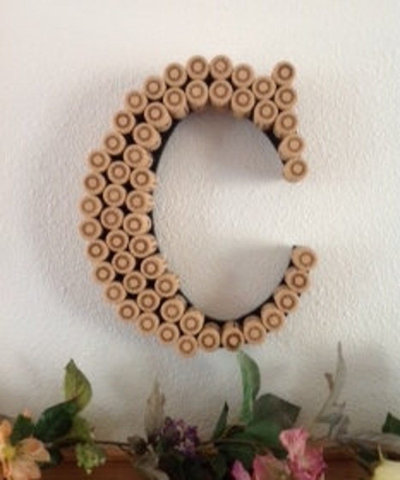 Cork Monogram Letter / Handmade / Perfect for a Vineyard | Etsy