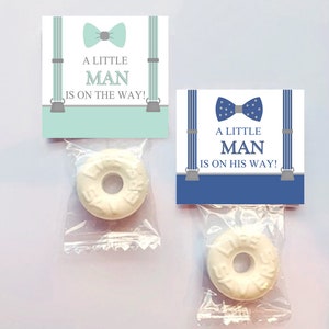 Baby Shower MINT Candy Favors, Little Man Baby Shower, Mint Favors, Set of 50
