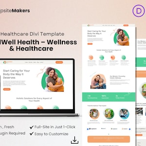 VitalWell Health Divi Layout – Wellness & Healthcare Divi Template