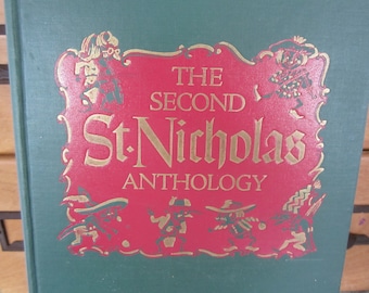 Vintage 1950 Book The Second St. Nicholas Anthology Decorative Covers