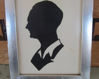 Vintage Framed Silhouette Mini Portrait