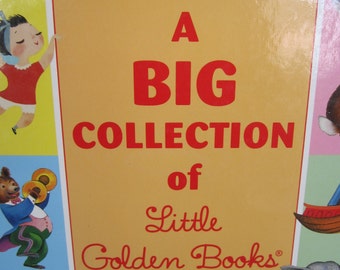 Vintage Children's Book A Big Collection of Little Golden Books