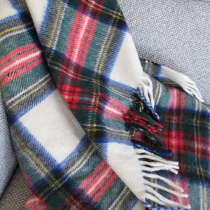 Vintage Rally-Klad Wool Plaid Lap Blanket