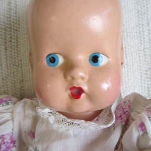 Antique Composition Baby Doll with Adorable Face