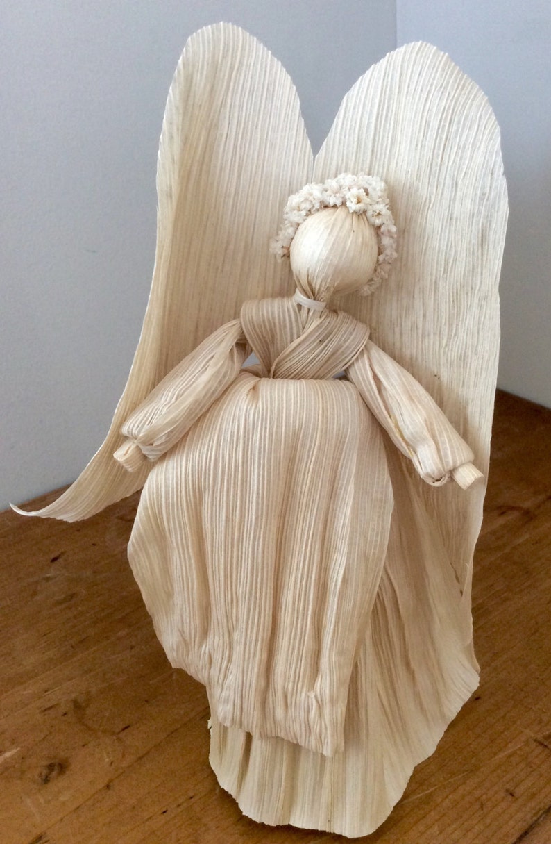 Ethereal Angel Natural Corn Husk Doll Etsy