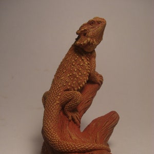 Bearded Dragon sculpture small (terra cotta finish)