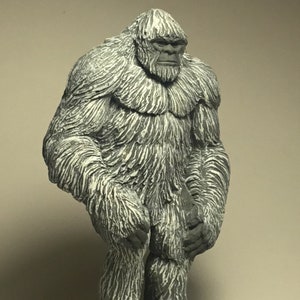 Bigfoot Sasquatch  Yeti sculpture small New white finish