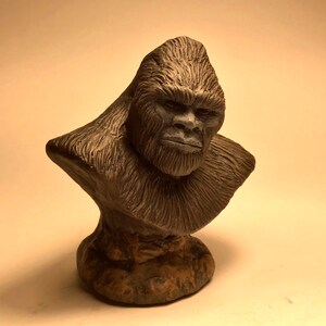 Bigfoot Sasquatch Patty mini bust brown finish