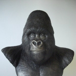 Mountain Gorilla Bust Sculpture