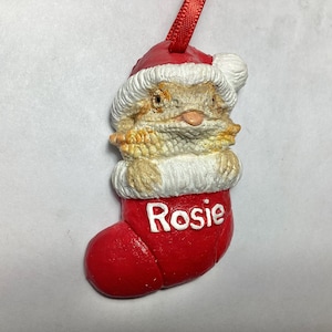 Bearded Dragon Christmas ornament Rosie NEW!