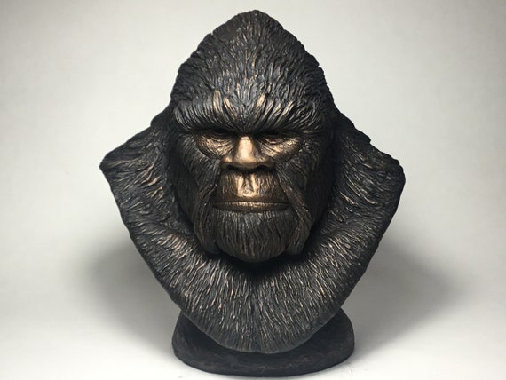 Bigfoot Sasquatch New Large Bust Bronze Finish Etsy