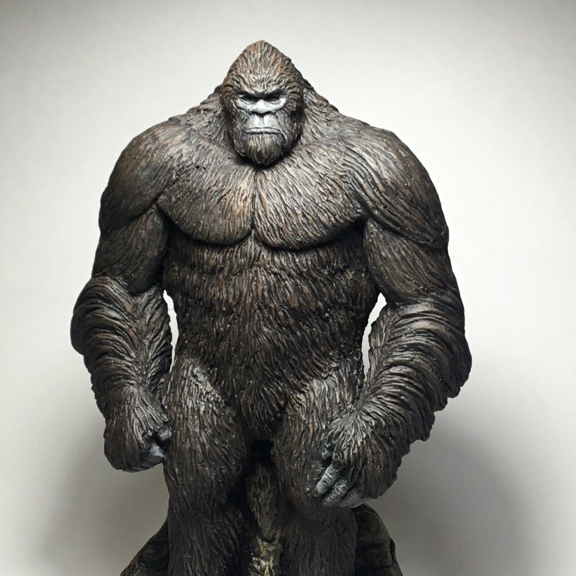 Bigfoot Sasquatch Sculpture New Statue Large Brown Finish Etsy
