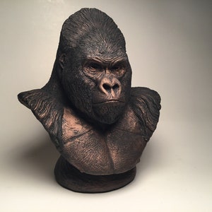 Silverback Gorilla Rigo Bust