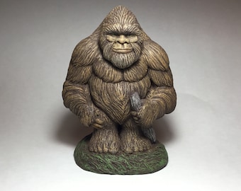 Bigfoot Sasquatch Forest Guardian Son  sculpture figure  hand sculpted work