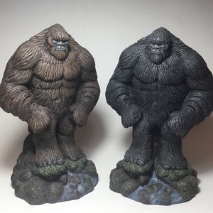 NEW Bigfoot Sasquatch figure mountain spring giant  2 lot brown and black