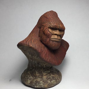 Bigfoot Sasquatch Patty mini bust red finish