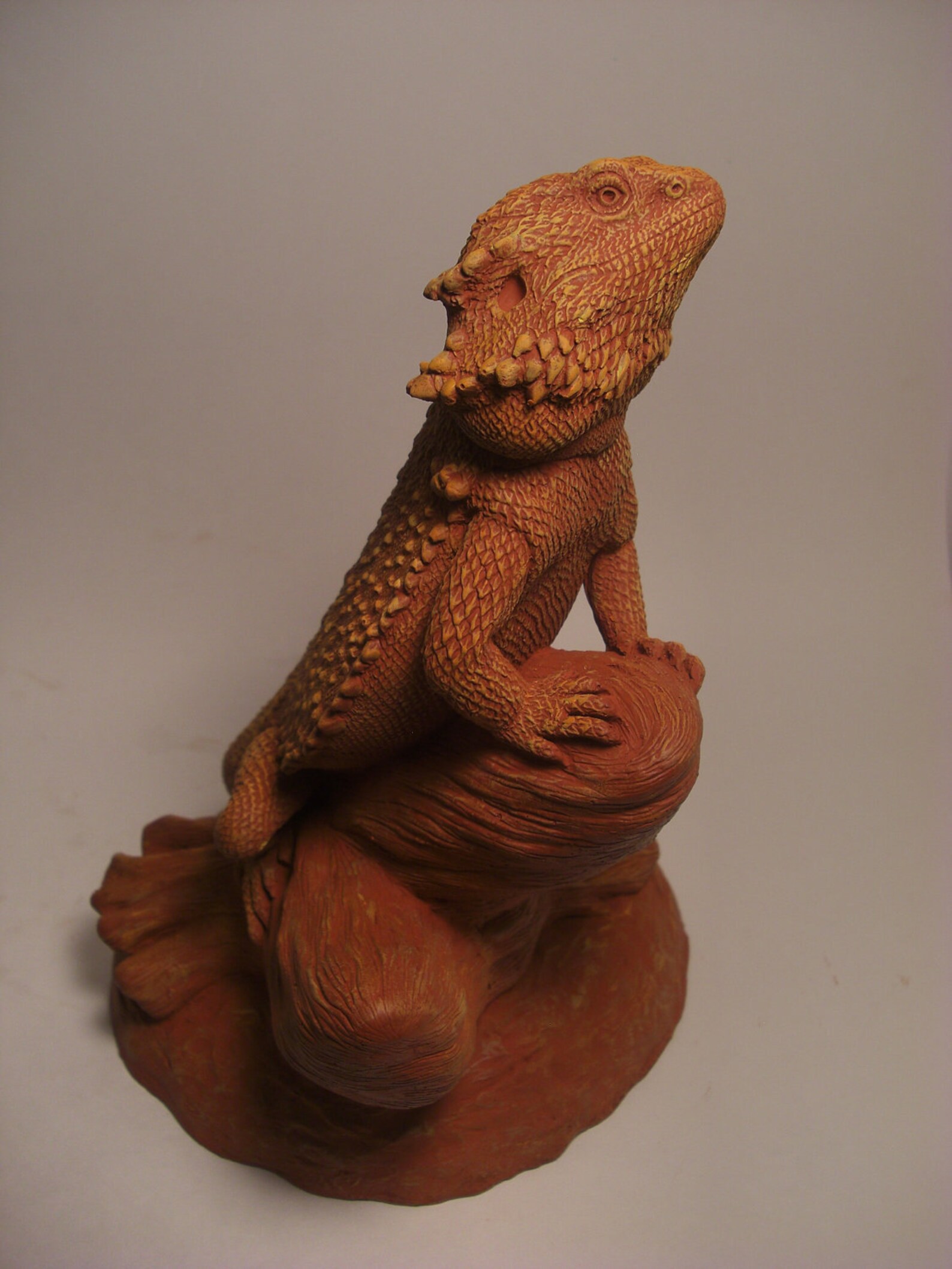 Bearded Dragon Sculpture Large Watching Over Etsy