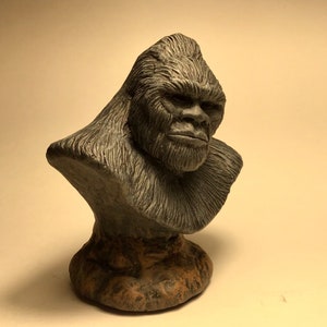 Bigfoot Sasquatch Patty mini bust black grey finish