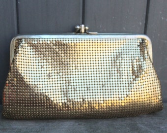 Gold Mesh Clutch