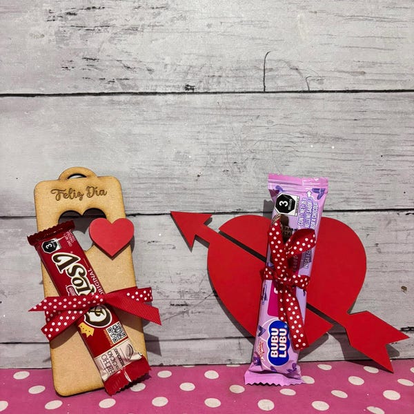 Valentine Candy Holder & Bookmark svg | Laser Cut Candy Files | DXF AI PDF |