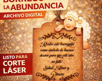 Borrego de la Abundancia svg | Archivo Digital Año Nuevo | DXF pdf AI | Corte Láser MDF | Decoración Abundancia