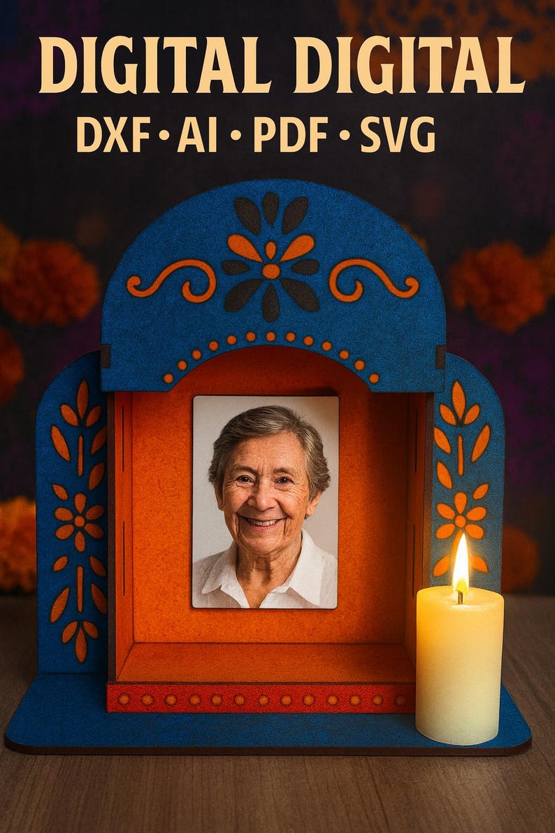 Archivo Digital Altar Ofrenda Día De Muertos | 3 Versiones: Flor ...