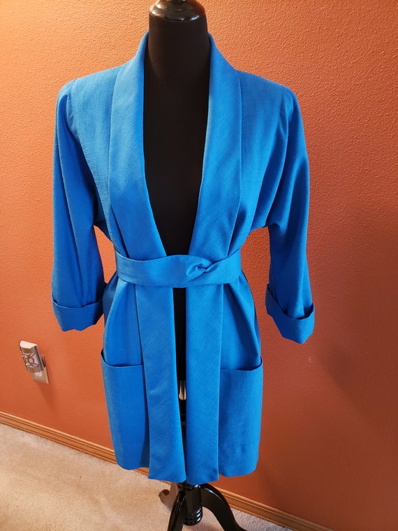 Patchington Teal/Tuquoise 1980's Jacket/Blazer wit