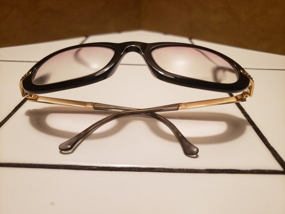 Vintage Daniel Swarovski Prescription Glasses: Bl… - image 8