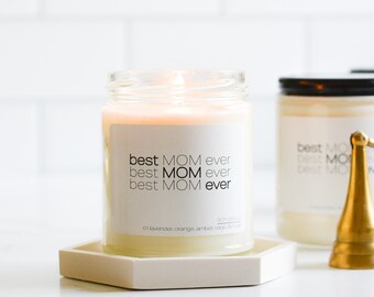 Best MOM Ever Soy Candle for All Special Moms Mother's Day Candle FREE Shipping