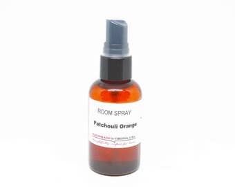 Patchouli Orange Room Spray Natural Aroma in Amber 2 Oz. Bottle Travel Size-Free Domestic Shipping