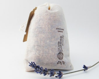 Certified Pure Essential Oil Aromatherapy Lavender Sachet in U.S.A Made Muslin Bag and Kraft Gift Bag