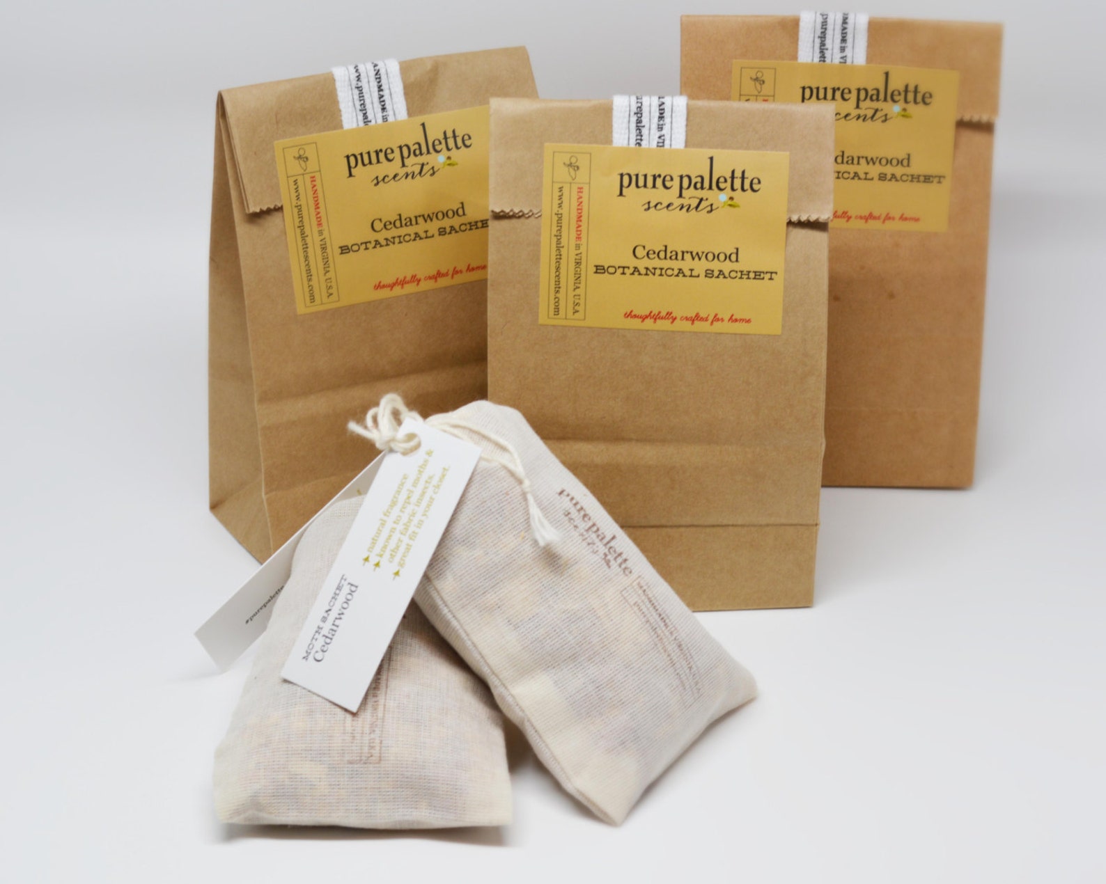 10 Moth Repellent Sachets Cedarwood Natural Essential Oil Eco Etsy