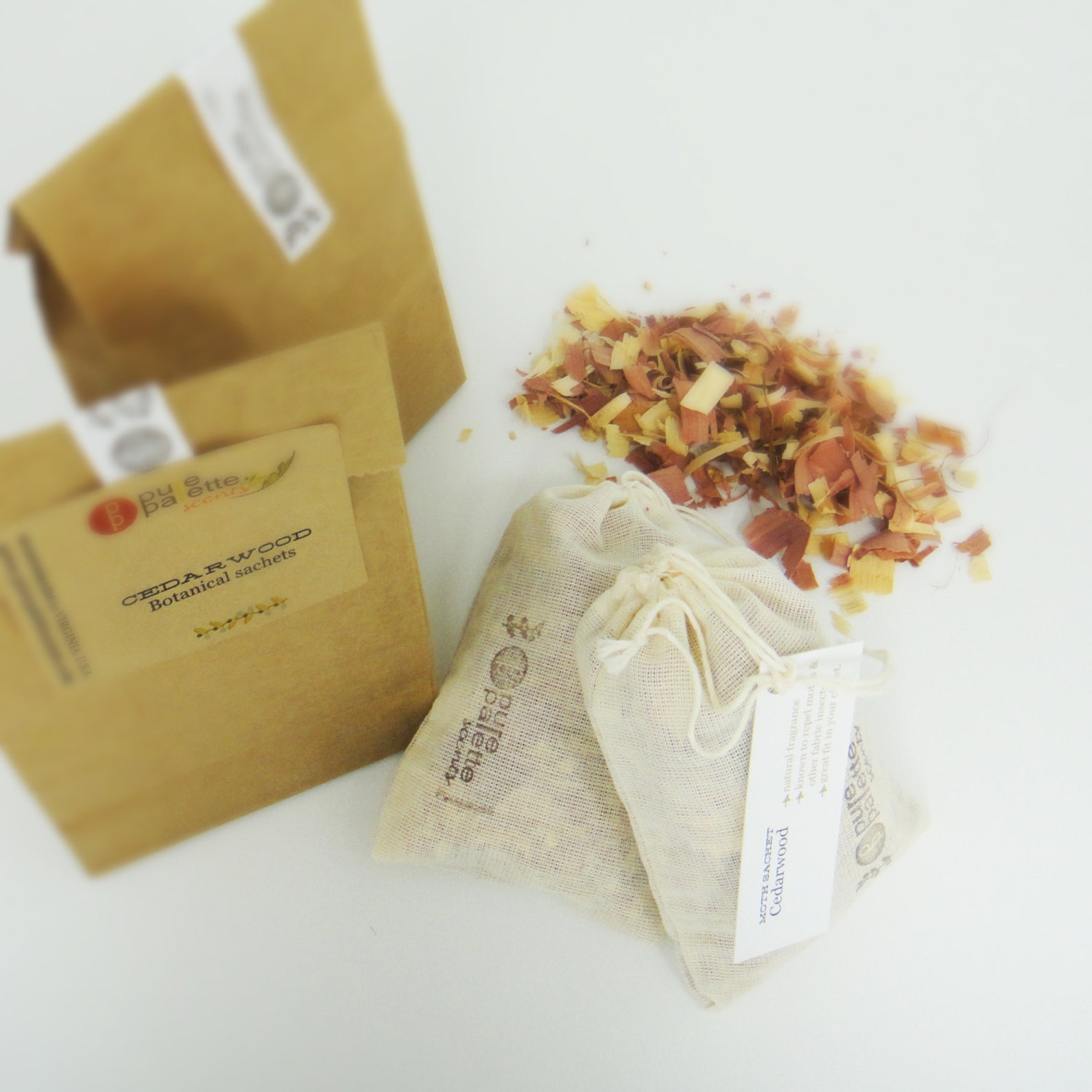 5 Moth Repellent Sachets Cedarwood Natural Essential Oil Eco Etsy