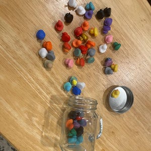 Cup O’Ducks! (50 miniature 3D printed ducks in a jar)